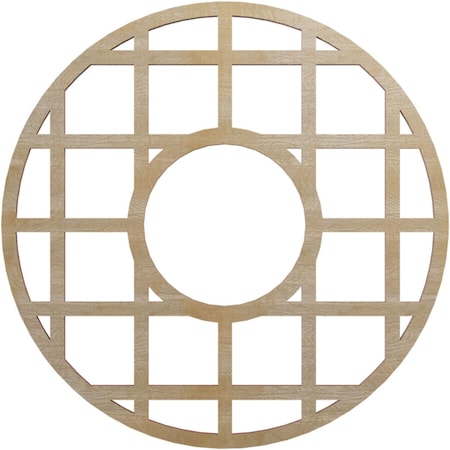 Ekena Millwork O'Neal Wood Fretwork Pierced Ceiling Medallion, Birch, 16"OD x 5 3/4"ID x 1/4"T CMWP16X16X0250ONBI